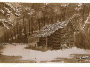 Homeplace Tack Barn Giclee Print