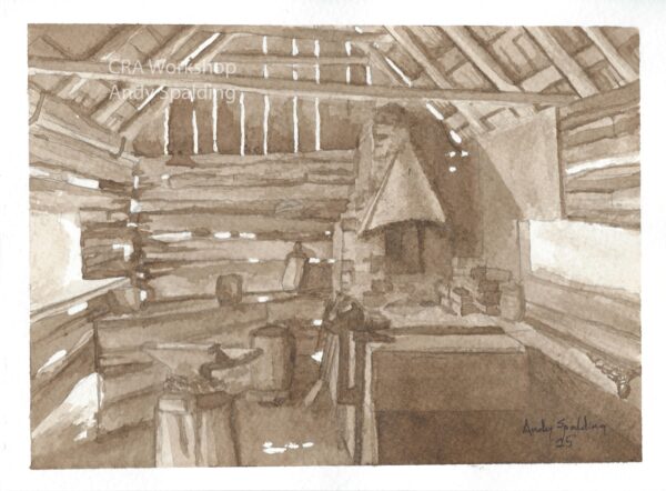 Homeplace Blacksmith Shop Giclee Print