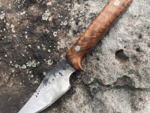 Curly Walnut Handled Knife